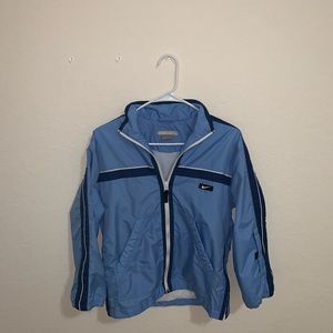 vintage sky blue nike windbreaker jacket